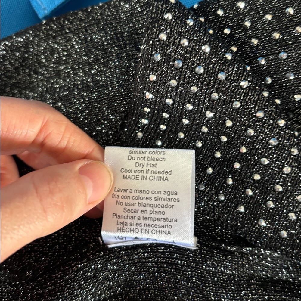 Ontwelfth Size Small 89% Viscosa 11% Nailon Skirt Colored Black And Silver NWTS - Picture 11 of 11